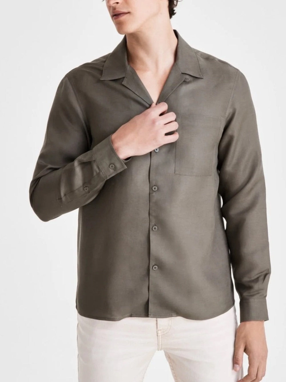 INC International Concepts Kylo Button Up Camp Shirt